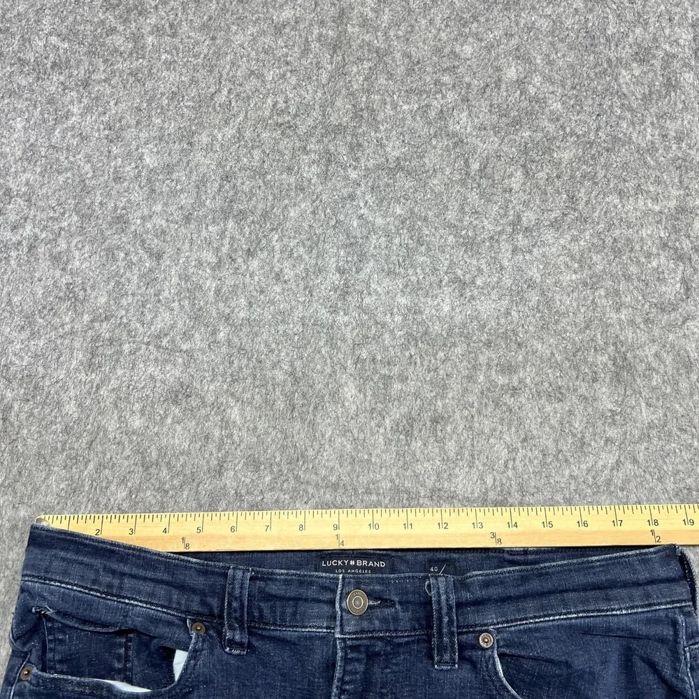 Lucky Brand Jeans Mens 40x32 Athletic Denim Stretch Straight Pants Fit36x29 READ